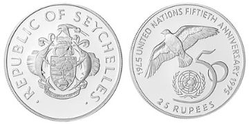 25 Rupies 1995