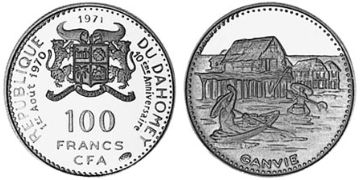 100 Franků 1971