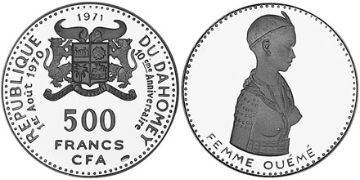 500 Franků 1971