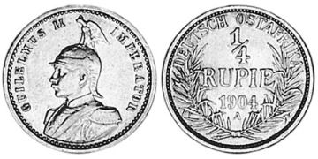 1/4 Rupie 1904-1914
