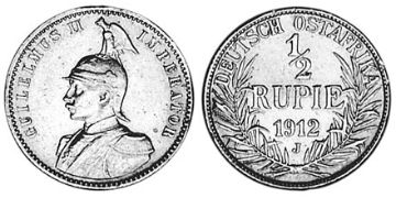 1/2 Rupie 1904-1914