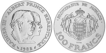 100 Francs 1982