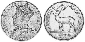 1/2 Rupie 1934