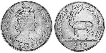 1/2 Rupie 1965-1978