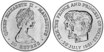 10 Rupies 1981