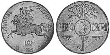 5 Centai 1925