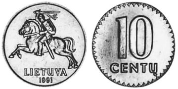 10 Centu 1991