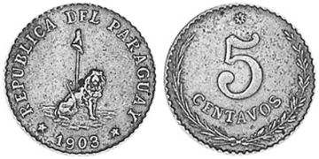 5 Centavos 1900-1903