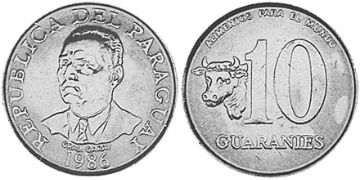 10 Guaranies 1978-1988