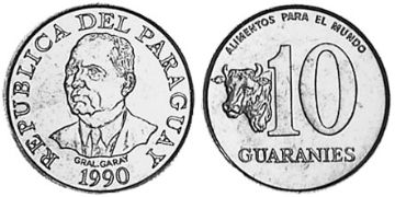 10 Guaranies 1990