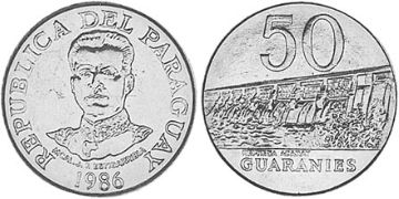 50 Guaranies 1980-1988