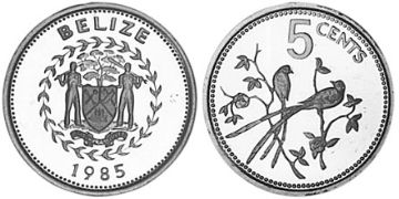 5 Centů 1984-1985