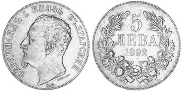 5 Leva 1892