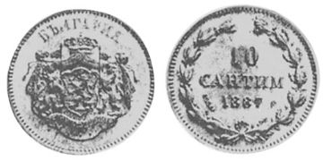 10 Santim 1887