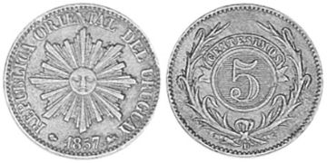 5 Centesimos 1857