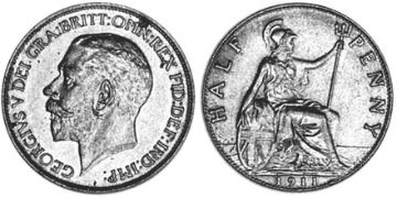 1/2 Penny 1911-1925