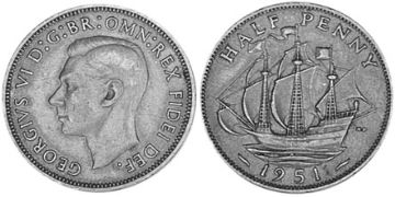 1/2 Penny 1949-1952