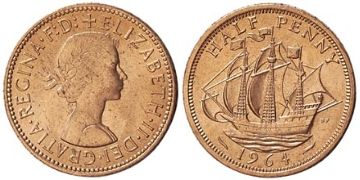 1/2 Penny 1954-1970