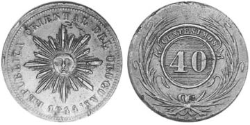 40 Centesimos 1844
