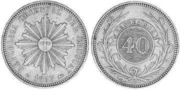 40 Centesimos 1857