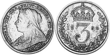 3 Pence 1893-1901