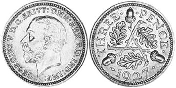 3 Pence 1927-1936