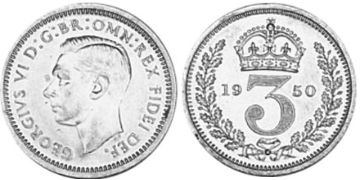 3 Pence 1949-1952