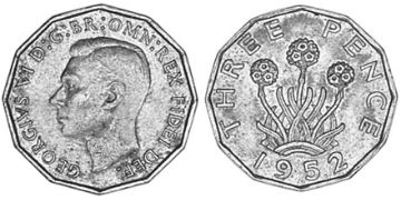 3 Pence 1949-1952