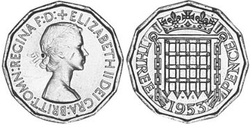 3 Pence 1953