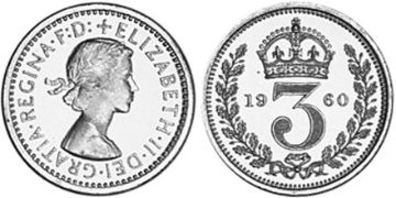 3 Pence 1954-2012