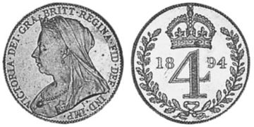 4 Pence 1893-1901