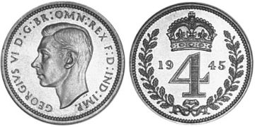 4 Pence 1937-1946