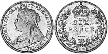 6 Pence 1893-1901