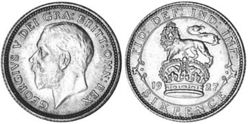 6 Pence 1926-1927