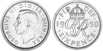 6 Pence 1949-1952