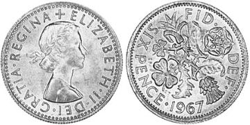 6 Pence 1954-1970