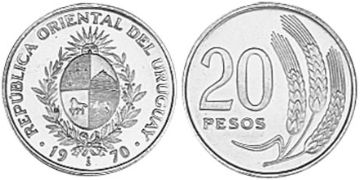 20 Pesos 1970