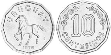 10 Centesimos 1976-1981