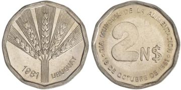 2 Nuevos Pesos 1981