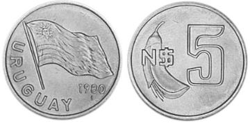 5 Nuevos Pesos 1980-1981