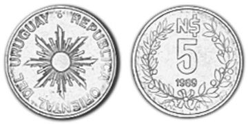 5 Nuevos Pesos 1989