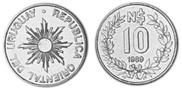 10 Nuevos Pesos 1989