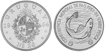 20 Nuevos Pesos 1984