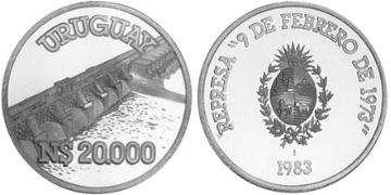 20000 Nuevos Pesos 1983