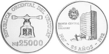 25000 Nuevos Pesos 1992