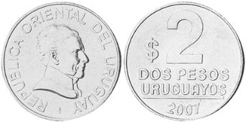 2 Pesos Uruguayos 1998-2007