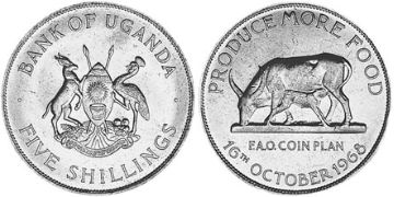 5 Shillings 1968