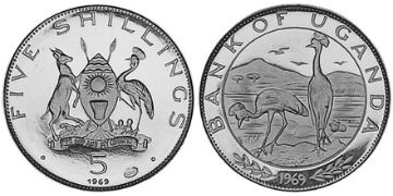 5 Shillings 1969-1970