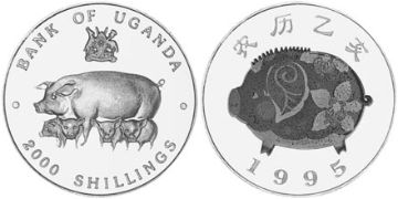 2000 Shillings 1995
