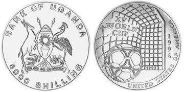 5000 Shillings 1992